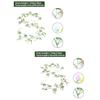 Colorful Design Easter Egg Wreath Green Vine Long Green Plant Wall Hanging  Easter Party