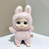 Cute Animals Vinyl Face Plush Toy Rabbit Bear Sheep Stuffed Doll Gift Bag Pendant