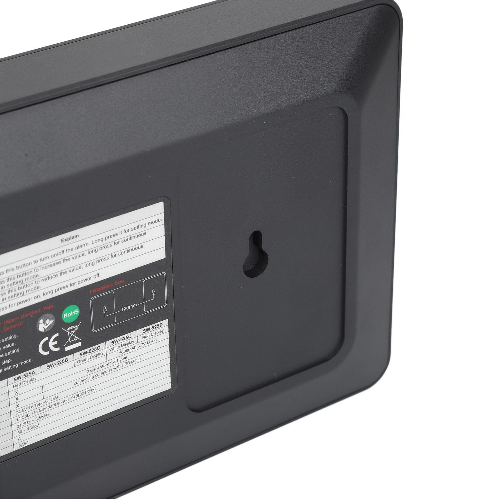 

Считыватель уровня звука 9,6-дюймовый ЖК-экран Lage, высокоточный настенный измеритель децибел