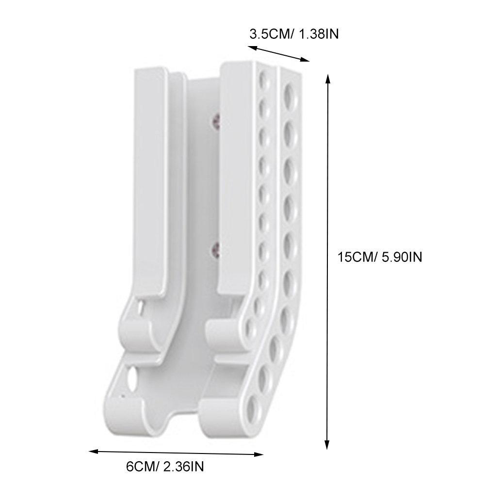 

Aa Aaa Battery Organizer Wall Mount Sturdy Plastic Construction Space Saving Vertical Battery Holder Storage Container Dispenser білий