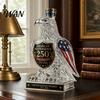 Wine Decanter Gift Eagle Whiskey Glass Decanter, 350ml 250th Anniversary Shaped Bottle Statement Piece for Bourbon, Unique Bar Decor & Men Fine