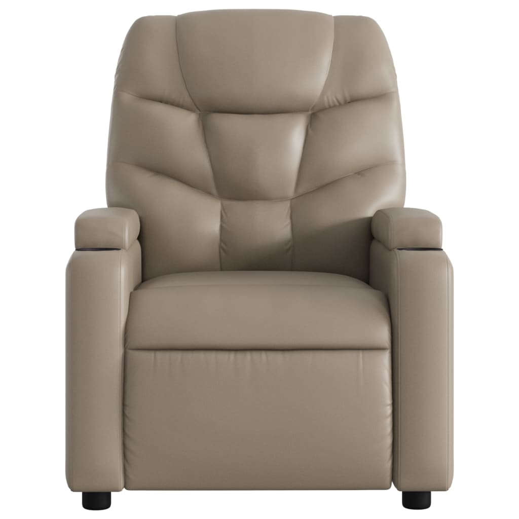 Massage Chair Cappuccino Brown Faux Leather