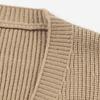 Men's Solid Color Sweater Knitted Cardigan Single Breasted Button British Style Jacket