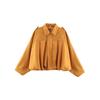 Womens Suede-Like Faux Suede Bomber Jacket With Snap Buttons Zipper Loose Fit Streetwear Outerwear Fall