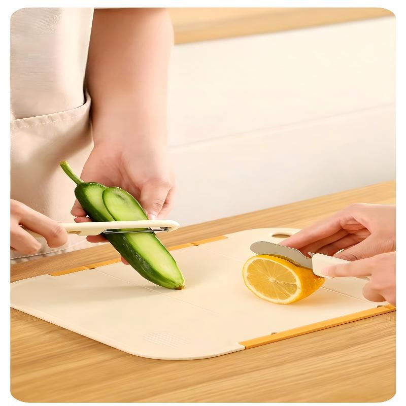 Multi-Functional Split‑Design Multi‑Purpose Fruit Knife, Portable Stainless Steel Peeler & Cutter With 135 Degree Rotatable Peeling
