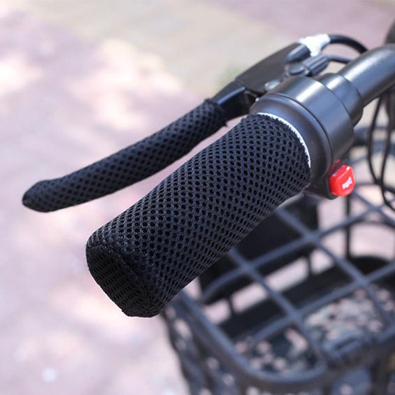 2 Pairs Breathable Handlebar Covers For Motorcycle Bike Universal Summer Sweatproof Anti Slip Brake Clutch Lever Soft Cover