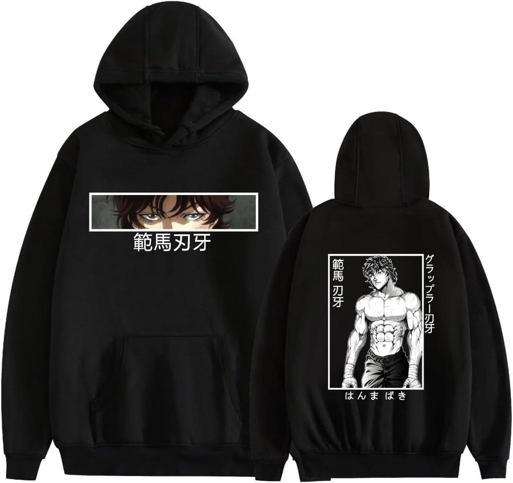 Anime Baki Hanma Yujiro Autumn Winter Fashion Hoodie 3D Japanese Cosplay Sweatshirts Pullover Hooded Sweater for Adult Men Women
