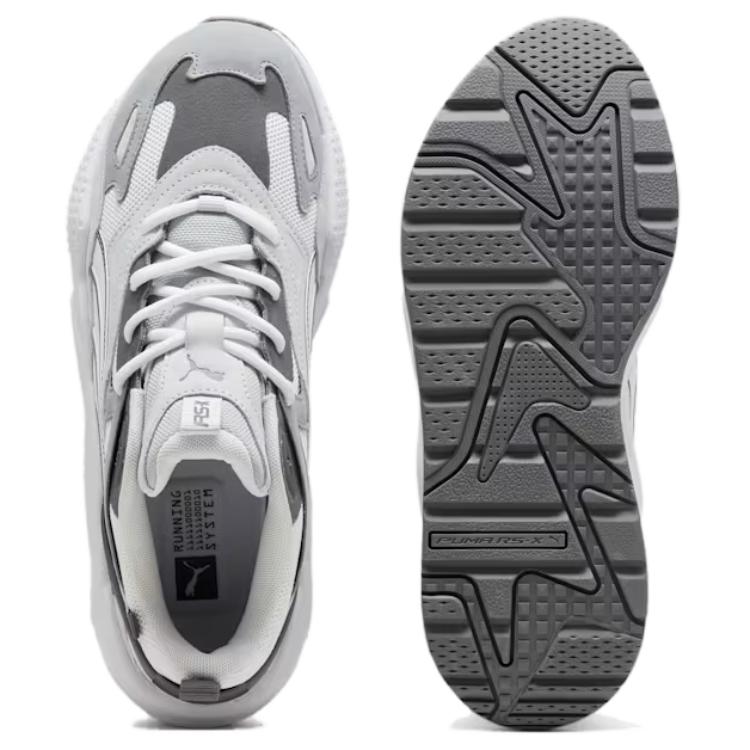 New PUMA RS X Low Top Running Shoes Unisex White Gray 390776-42