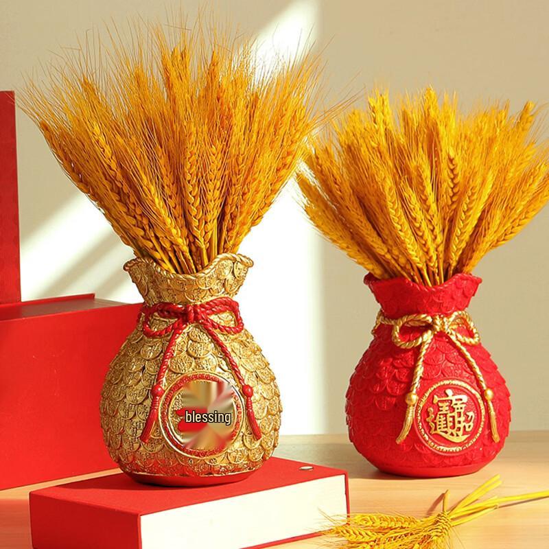 Hao Gong Bang New Year Housewarming Resin Vase Ornament Set
