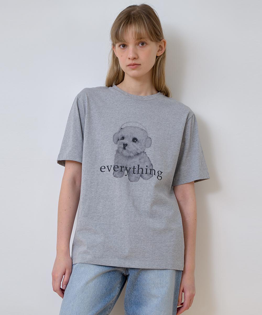 Laminez Puppy Logo T-Shirt - Gray Gray/Free