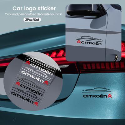 Car Rearview Mirror Body Trunk DecorationSticker For Citroen C4 C3 C5 C1 C2 Berlingo C-Elysee C4-Picasso C4-Aircross C4L