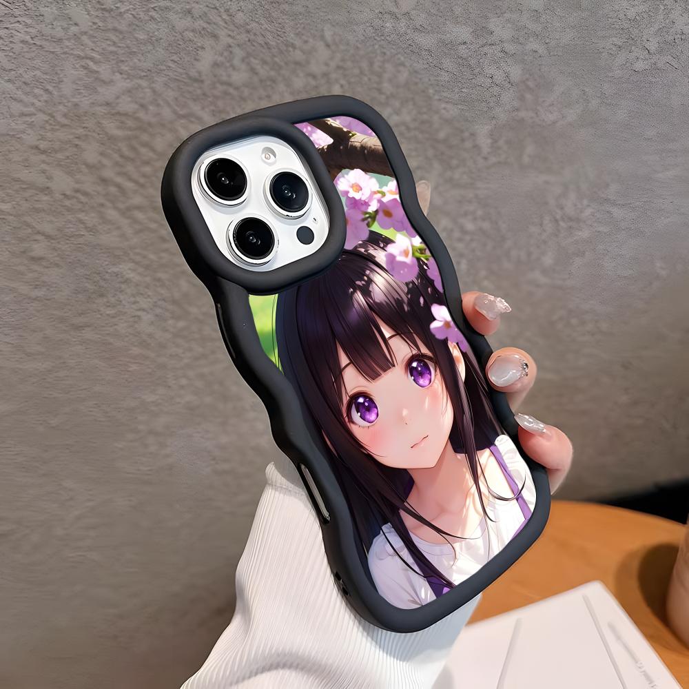 

Hyouka Chitanda Wavy Edge TPU Mobile Phone Case for iPhone 17 16 15 14 13 12 11 Air Pro Max Plus Colorful Cover iPhone 13 Pro