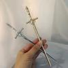 2025 Punk Metal Sword Hairpin Chinese Simple Hair Sticks Hairpins for Women DIY Hairstyle Design Tools Hair Accessories Jewelry