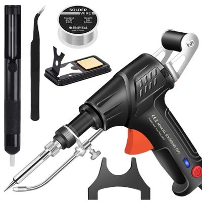 Professional 60W  Internal Heated Soldering Iron Guns Set for Industrial Metalwork Includes Multiple Welding Accessories