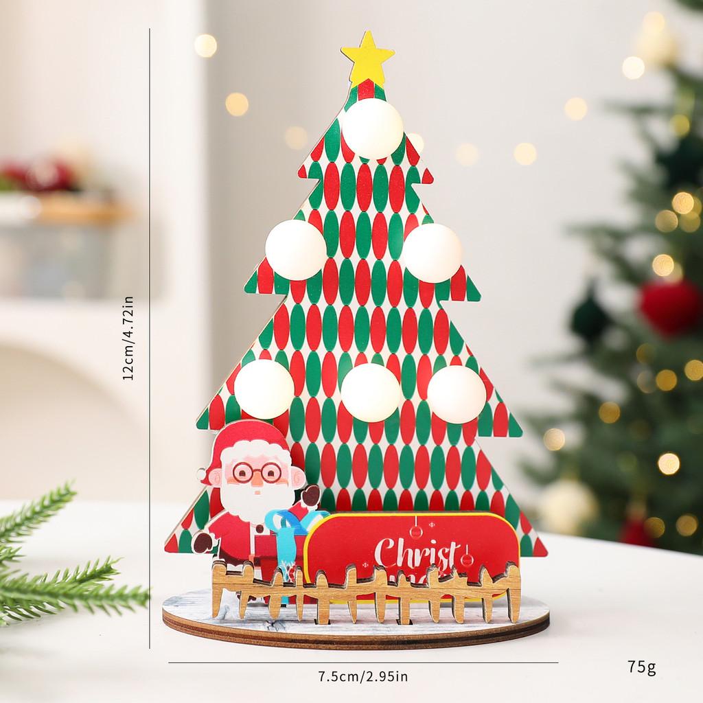 Christmas Tree Ornaments With Density Board Material For Holiday Home Decor