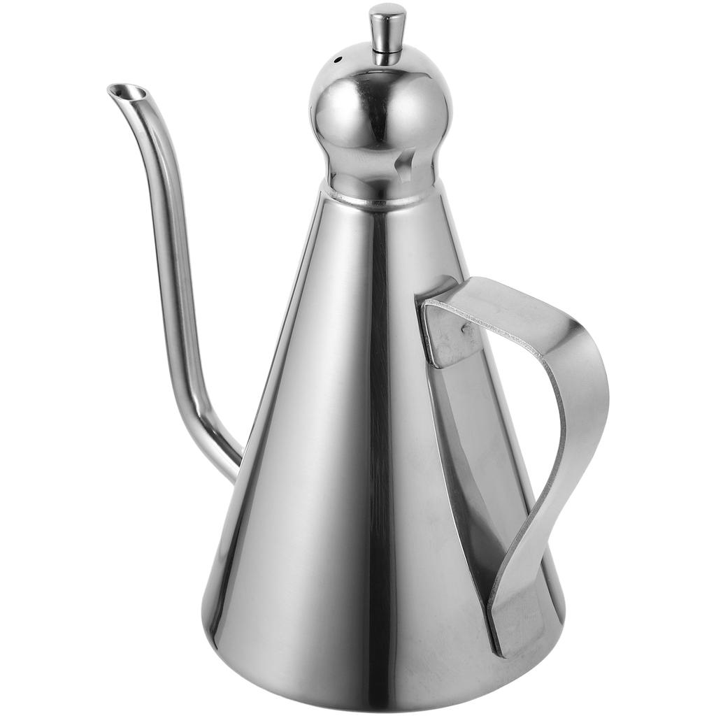 0.27L 304 Stainless Steel Oil Bottle Daily Use Dispenser Kitchen  Container Vinegar Precise Fit Condiment Leakproof Sauce