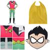 Anime Teen Titan Robin Costume For Boys Perfect Superhero Cosplay Jumpsuit**