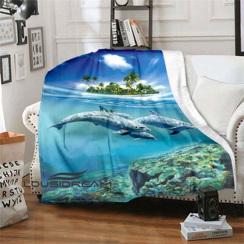 Buy Fish Dolphin Blanket Little Girl Blanket Home Travel Blanket High