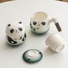Guochao Merchandise Panda Cup Ceramic Cup Tea Coffee Cup Filter Cup Engraving Name Surname Cup