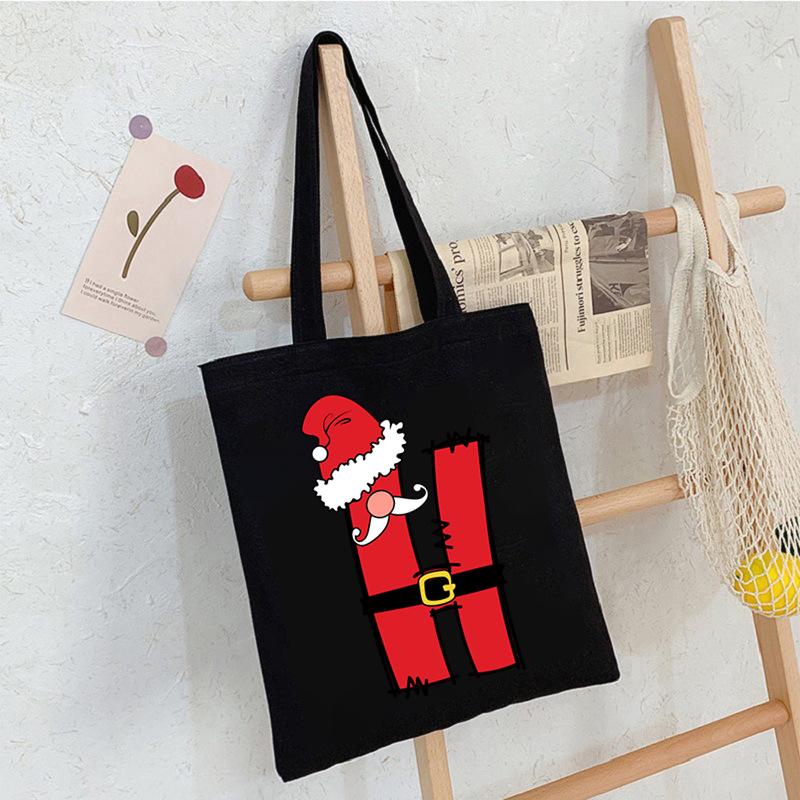 26 Letter Printed Shoulder Bag Commuting To Work Portable Tote Bag