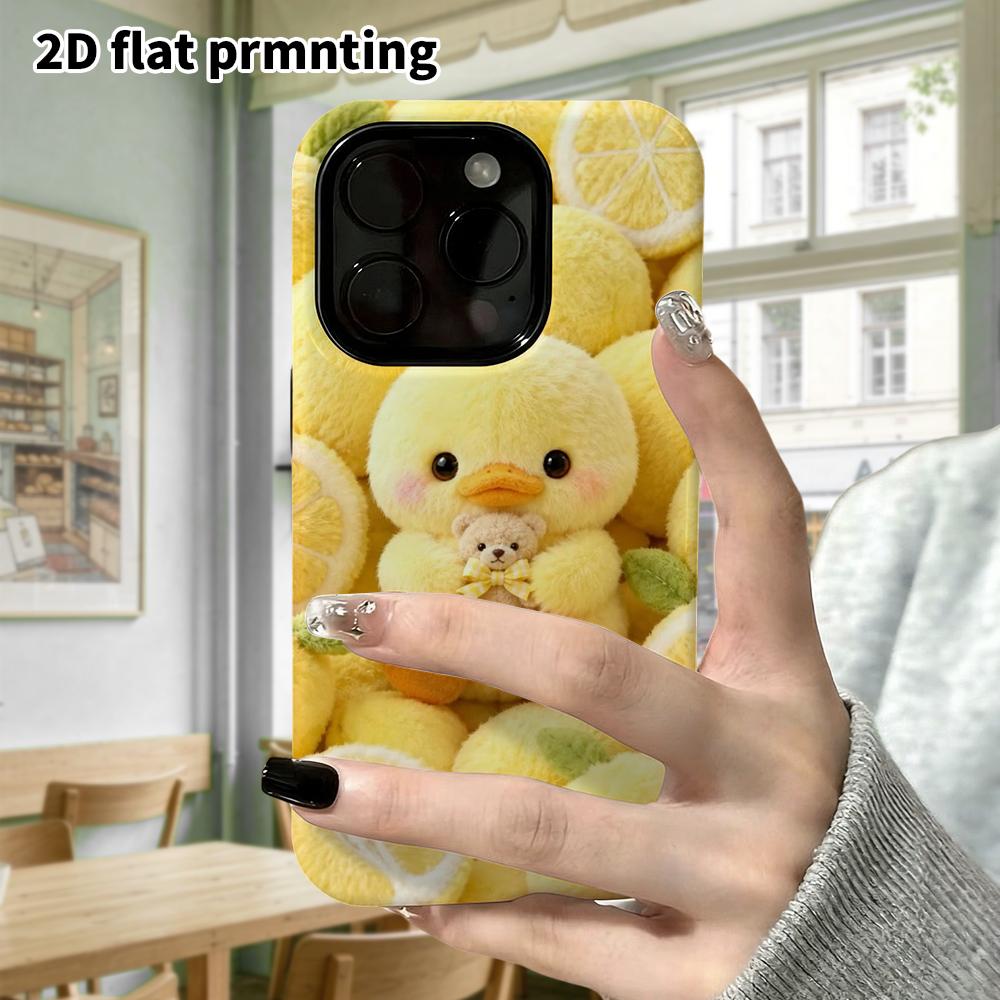 Phone Case: 2D Flat Samsung Galaxy A34 A35 M05 M06 S20 S22 S21 FE Plus 5G Protective Case, Lemon Pile Little Yellow Duck, Perfect Christmas and Hallow