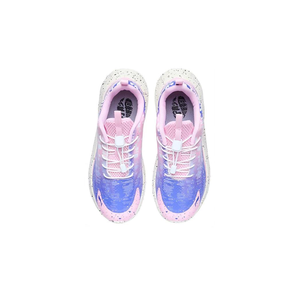 Li Ning Childrens Night Light Hero Comfortable Versatile Non-Slip Wear-Resistant Breathable Lightweight Low-Top Running Shoes YKCR134-12