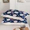 3D Baseballs Full Size,Blue Baseball Kids Bedding Set,3Pcs Bedding Set Printed 1duvet Cover with 2 Pillowcases