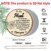 2D Flat, 1pc 7.87inch Round Aluminum Sign, "To My Mom I Love You" Quote, Vintage Rose Design, Mother's Day Metal Wall Art, Rustic Decor for Home