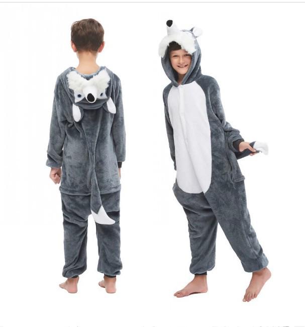Autumn & Winter Anime Nezha Ao Bing & Genshin Zhongli Dragon Flannel Jumpsuit for Men & Women