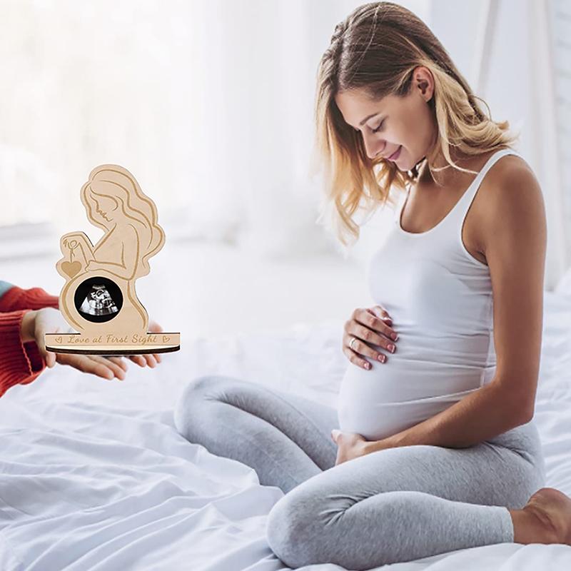 Baby Ultrasound Photo Frame Sonogram Picture Frame Pregnancy Gift Baby Announcement Keepsake For Couples New Moms Dady