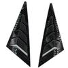Fit For Honda Civic Senda 8th 2006-  2009 2010 Front Rear Side Window Blinds Trim Cover Louver Stickers Frame ABS Carbon Fiber