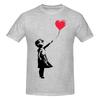 Funny Banksy Girl With Balloon Unisexs Printed TShirt Unisex T shirtShirt Male