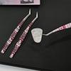High Precision Curved Stickers Tweezers Anti-static Eyelash Curler  Miniature Scene Stickers