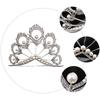 Head Accessories Crystal Pearl Headband Round Pearl Crown Jewelry Headpiece  Miss Universe