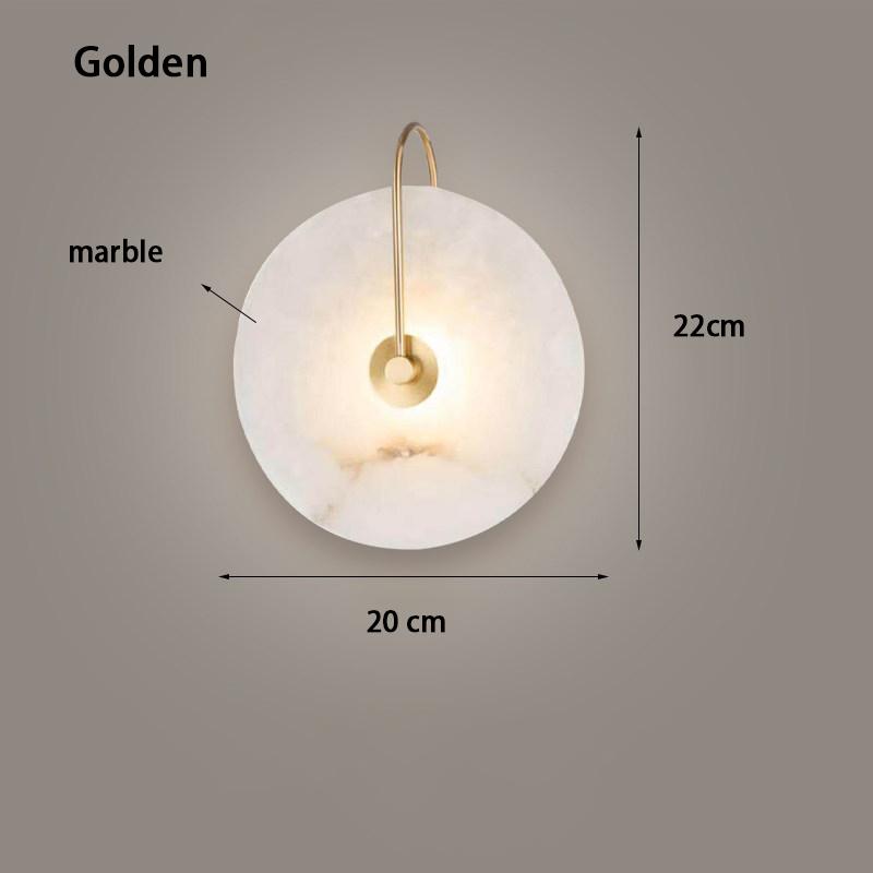 Retro Natural Marble Bbedroomdining Room Living Room Corridor Staircase Balcony Wall Lamp Marble Background Store wWall Lamp