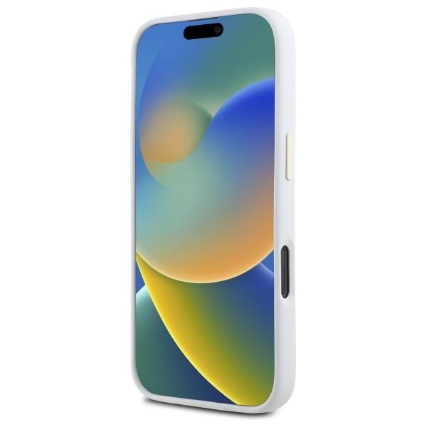 Guess Guhcp16Xm4Dgph Iphone 16 Pro Max   6.9 Biały/White Hardcase Silicone Logo Strass 4G