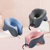 U-Shaped Neck Pillow Ergonomic Memory Foam Pillow Neck Cushion with 360 Degree Support for Travel Office Car Sleeping