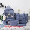Practical School Cute Backpack Set With Waterproof Design For Boys And Girls