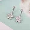 Stainless Steel Navel Ring Simple Body Piercing Jewelry Holiday Belly Button Rings  For Women