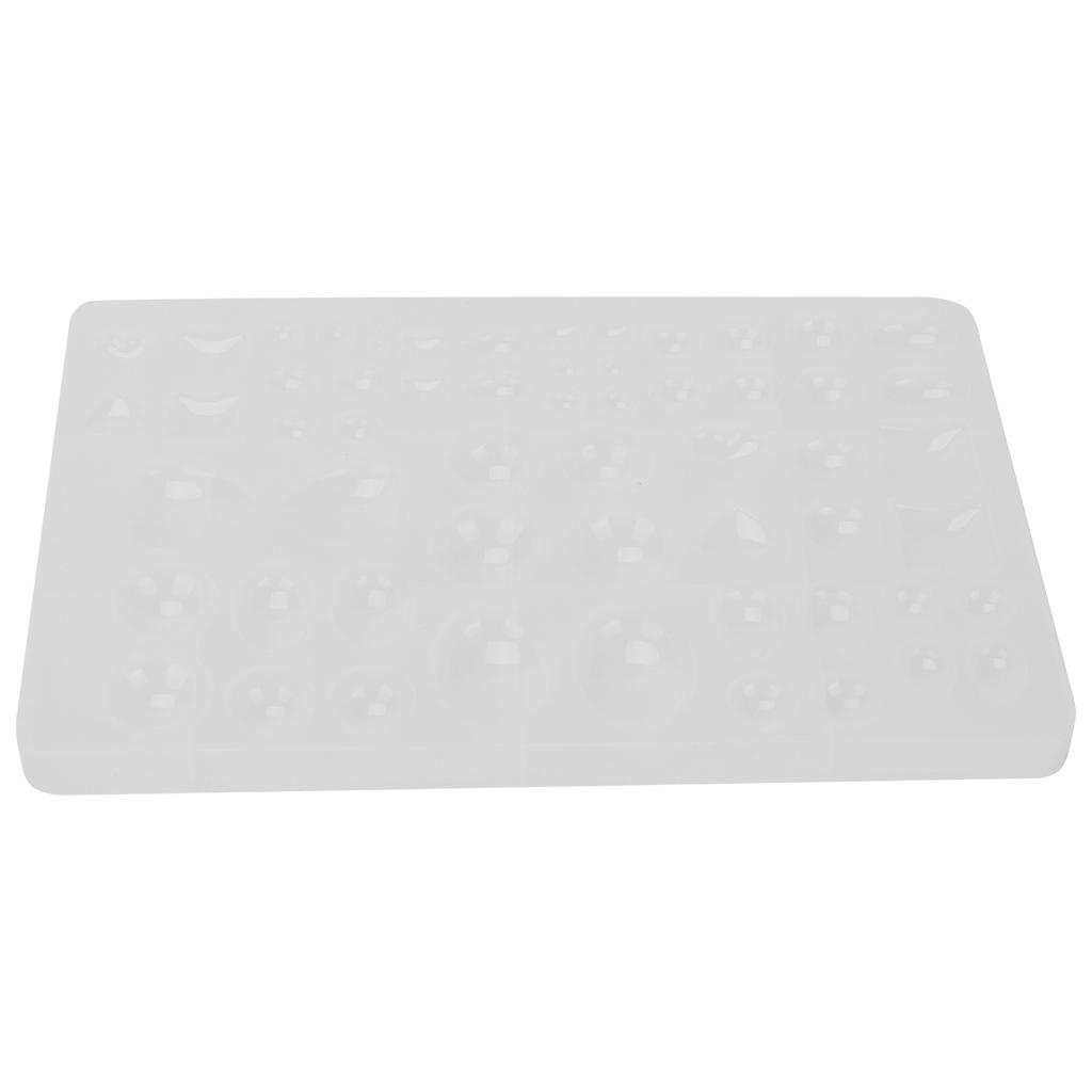 3D 65 Cavity Geometry Resin Casting Mold Jewelry Pendant Silicone Mould for Decoration