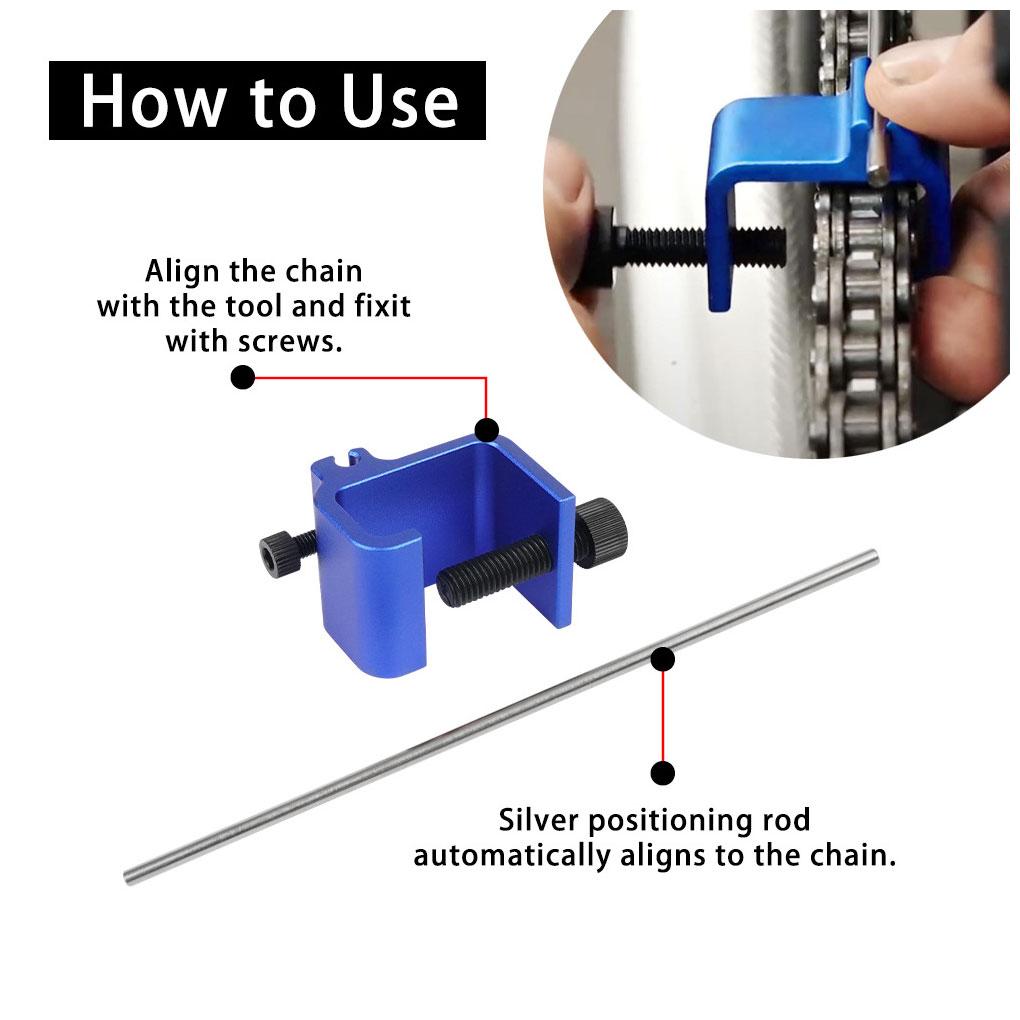 Universal Quick Accurate Repair Tool Motorcycle Chain Alignment Tool Aluminium Alloy Chain Adjuster