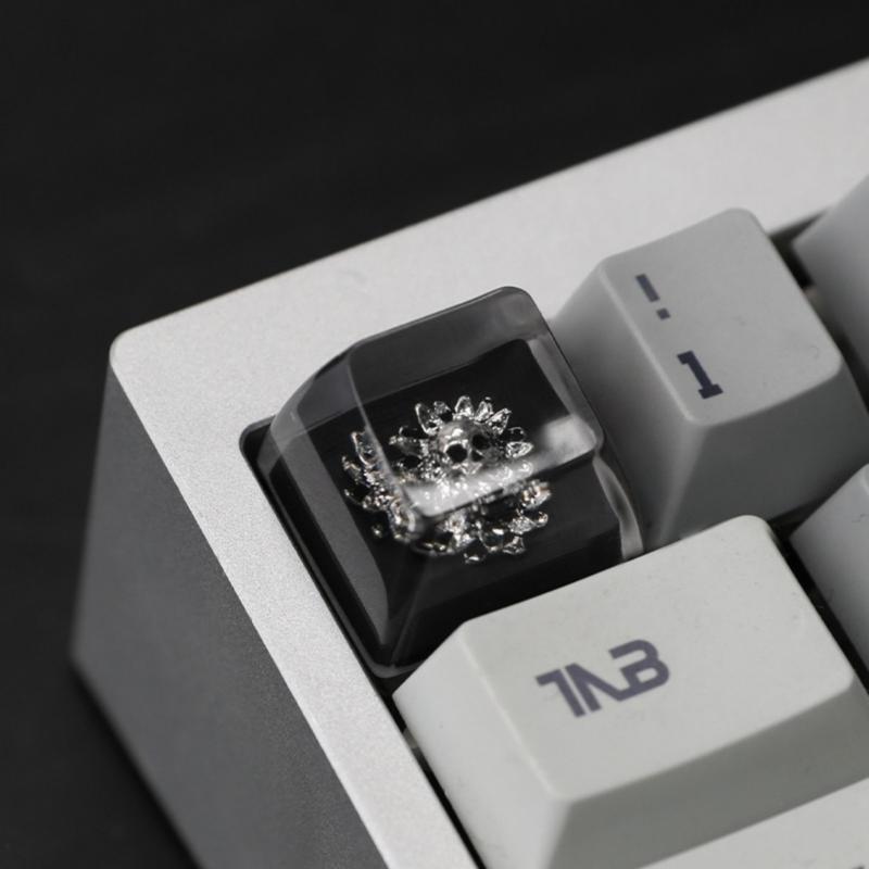 Artisans Dark Series Resins Keycaps With Glowing Effect AntiWear Key Top For Mechanical Keyboards