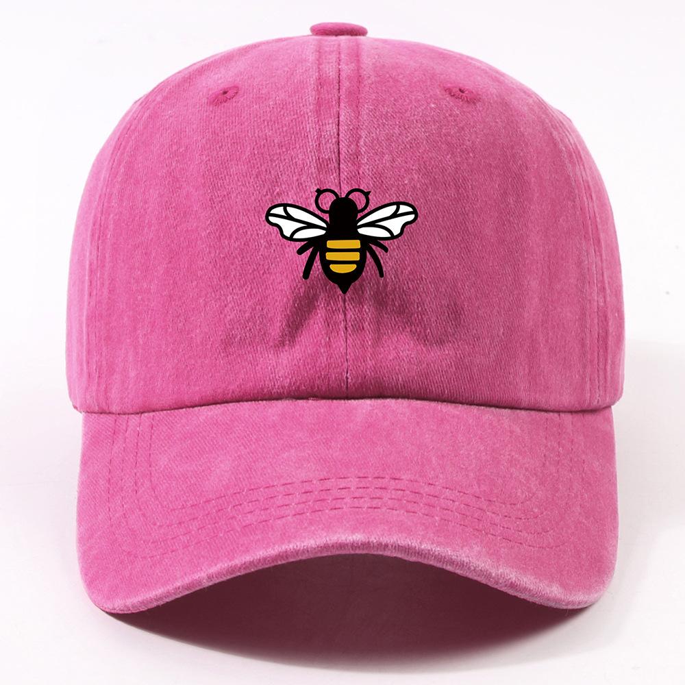 Neue temu Hummel Baseballkappe Herren Trendige Beschriftung Retro Kappe Outdoor Großer Schirm