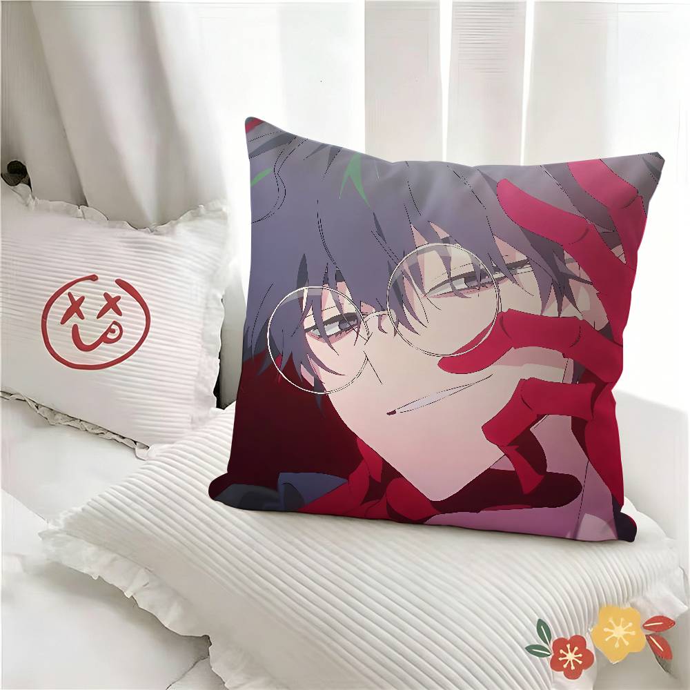 pc Link Click Anime Pillow Case Fashion Square Pillowcase Bedroom Sofa Room Ins Decoration Leisure