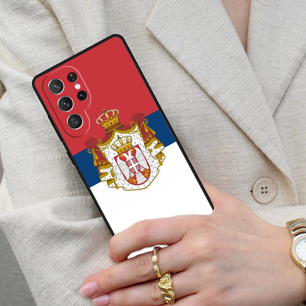 Serbia Flag SOFT Cell Phone Case for Samsung Galaxy S26 Ultra S25 S24 S23 S22 S21 S20 Note10 Cover
