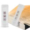 Lampada da lettura con clip e segnalibro con timer, luce da lettura ricaricabile tramite USB, mini luce da lettura a LED, luce da comodino portatile, lampada da lettura
