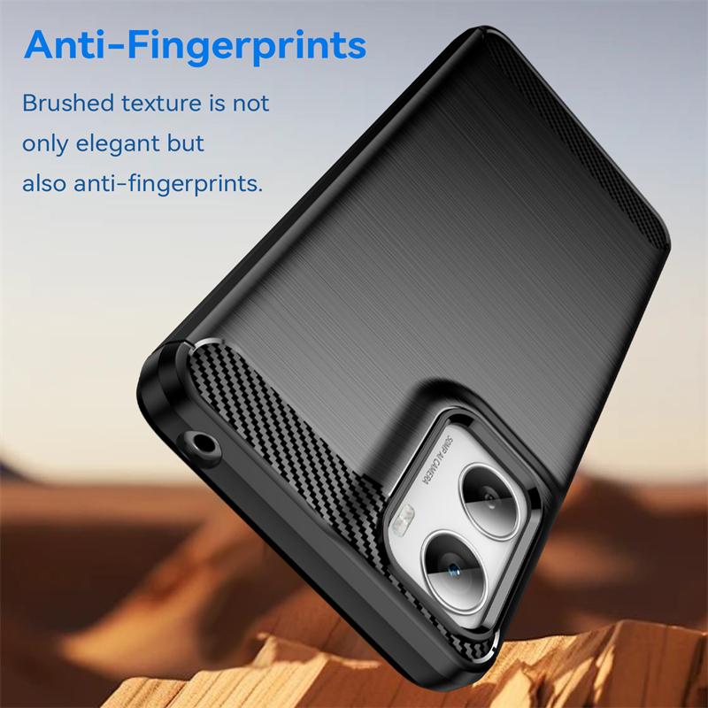 Για κάλυψη θήκης motorola moto g06 για moto g06 power shockproof αντικραδασμική μαλακή σιλικόνη carbon fiber back case για moto g06 θήκη