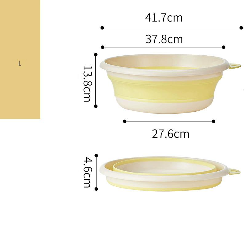 Children's Folding Basin for Household Use, Baby's Hand and Foot Washing Basin, Wall Mounted Foldable Thick Vegetable Washing Basin