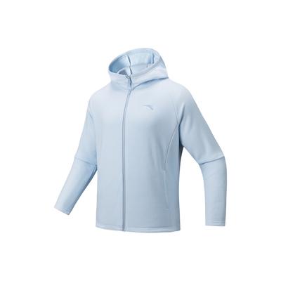 Anta Outdoor Series Fire Shell Warm Windproof Anti-Static Comfortable Versatile Casual Fashion Hooded Jacket Unisex Jacket Frost-Blue 972616701-6