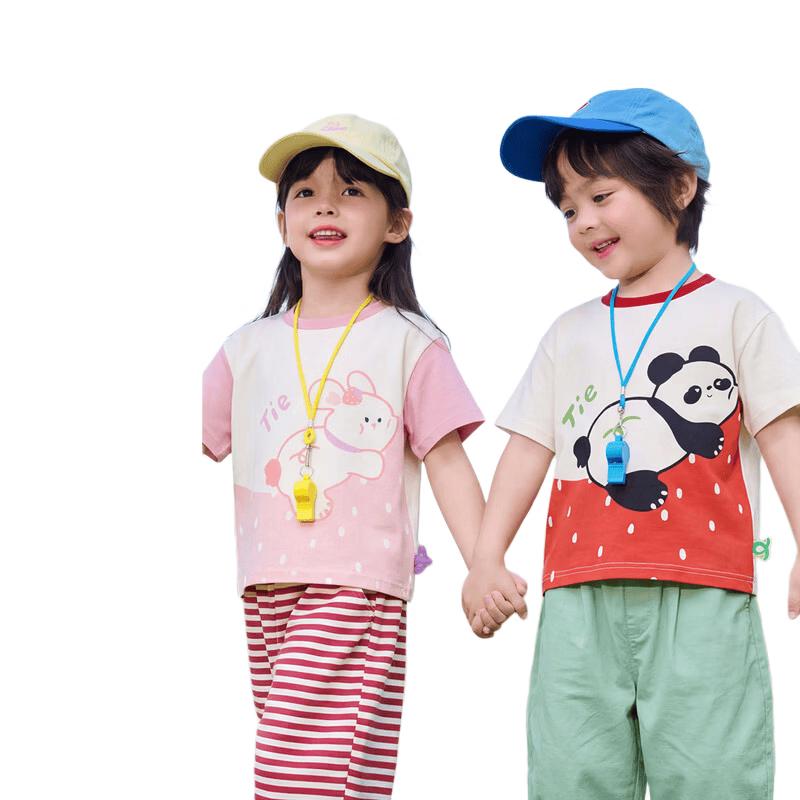 Dudu Home 7A Antibacterial Cartoon Summer Short-Sleeve Baby T-Shirt